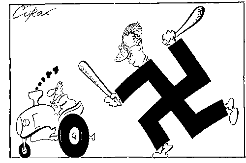 CORAX karikatura