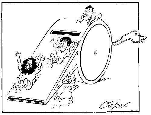 CORAX karikatura