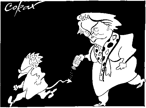 CORAX karikatura