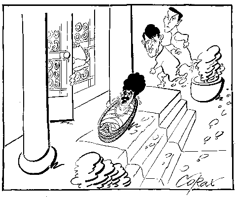 CORAX karikatura