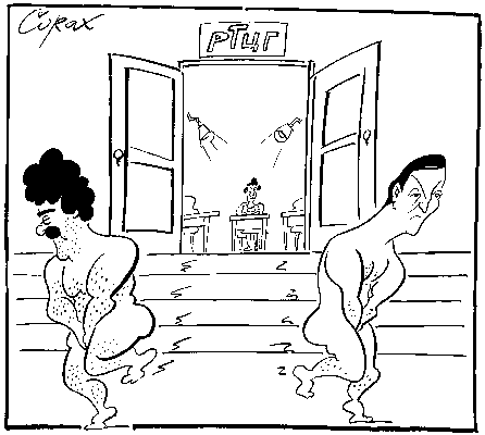 CORAX karikatura